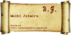 Weibl Zelmira névjegykártya